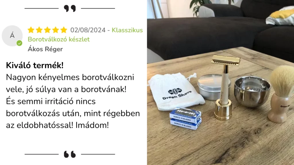Hagyományos borotva vélemény